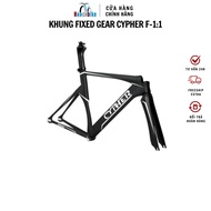 Fixed Gear Track Cypher aluminum carbon fork bicycle frame mounted on Sports Bicycle (Including fork