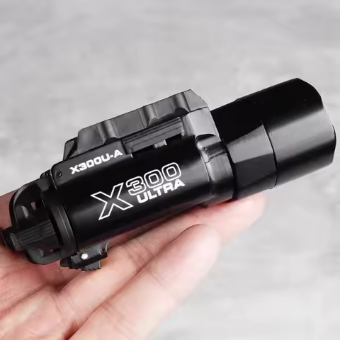 Tactical Surefire X300Metal Pistol Gun Strobe LED Light Fit 20mm Rail Airsoft Hanging Hunting Flashl