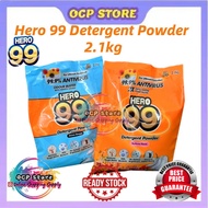 HERO 99 Detergent Powder 2.1KG | Powerful Stain Removal | Fresh Scent Laundry Detergent