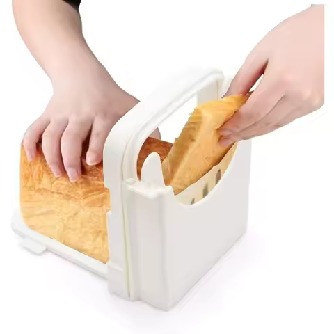 Bread Slicer Guide for Homemade Bread Lightweight, Foldable, Easy to Use, Clean & Store Durable ABS 