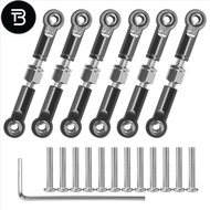TRB 6Pcs Adjustable Metal Linkage Pull Rod Front /Rear Servo Link for  A949 A959 A969 A979 K929 RC C