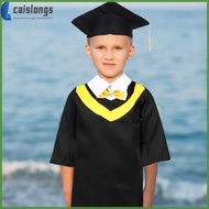 📦 Preschool Graduation Gown and Hat Kids Academic Dress Graduation Outfit