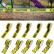 QIUJU Caution Signs Adhesive Tape, DO NOT ENTER Yellow Tape Warning Tape, Tool KEEP OUT 4.8CM*25M Ha