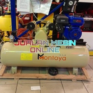 KOMPRESOR 3 HP (PK) MONTOYA + ENGINE BENSIN TSUZUMI TX200