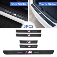 For BMW Car Door Trunk Protect Sticker Carbon Fiber Leather For E36 E46 E30 E90 F10 F30 E39 E60 X1 E