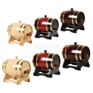 [Kesoto1] 3L/1.5L Oak Wine Barrel Storage Casks For Wine Bourbon Whiskey Spirits Hotel Home