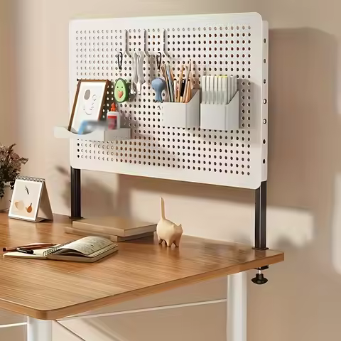 Desktop organizer, DIY pegboard combination kit, desk drawer organizer, clip-on desktop organizer wi