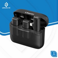 ULANZI J12 Wireless Lavalier Microphone System for Mobile Phone IOS Lightning Android Type-C Live St