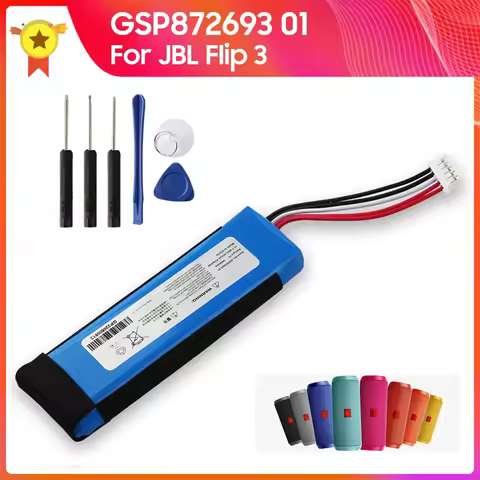 Battery GSP872693 01 3000mAh For JBL Flip3 Flip 3 GSP872693 01 High Quality Replacement Batteries Wi