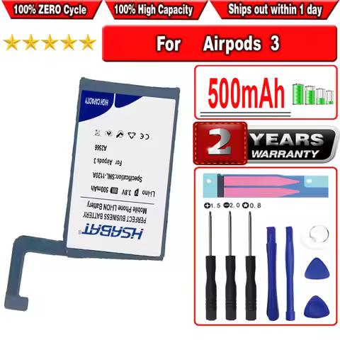 A1602 A1596 A1938 A2135 A2190 A2700 A2623 A2700 A2968 Battery for Apple Airpods 1 2 Pro Pro2 Charge 