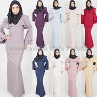 WAFA XXS-10XL AQELA BAJU KURUNG LAYER  EXCLUSIVE PEPLUM MODERN PLUS SIZE BESAR BIG SAIZ RAYA MURAH MODEN MUSLIMAH SALOMA