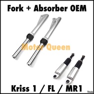 COMBO SET : HEAVY DUTY FRONT FORK & ABSORBER FOR MODENAS KRISS 110 1 / FL / MR1