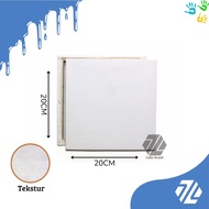 PUTIH Canvas Painting 20x20 Frame Painting Tools For Children Plain White Canvas Watercolor Painting Media