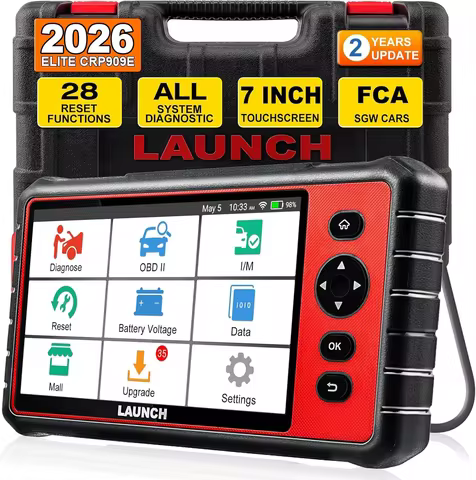 2026 LAUNCH CRP909E Elite Full System OBD2 Scanner,OE-Level Car Diagnostic Scan Tool,28+ Reset Servi