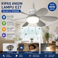 2in1 E27 40W LED Multifunction Remote Control Ceiling Fan Dimmable Size 52CM Ceiling Light Fan