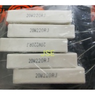 20 WATT 220 OHM CHALK RESISTOR CONTENTS 5 PCS