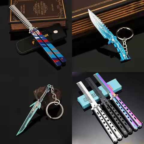 Valorant Yoru's Stylish Butterfly Knife Cosplay CSGO Hero Weapons Smite Knife Champions 2021 Karambi
