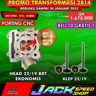 HEAD BRT JUPITER MX 135 MX KING VIXION OLD NEW NVA NVL R15 V1 V2 XABRE LAMA BARU 22 19 SILINDER CYLI
