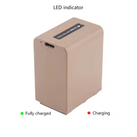 NP-FV100A NP-FV100 FV100 Battery With 5V/2A Type-C Input for Sony NP-FV30 NP-FV50 NP-FV70A FDR-AX33 