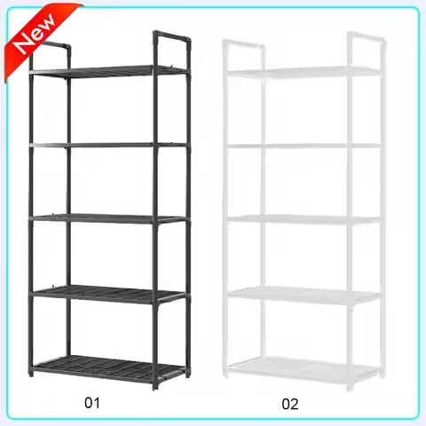 5 Tier Storage Shelves Heavy Duty Shelving Unit 66 Lbs Capacity Storage Rack for Kitchen Pantry Clos