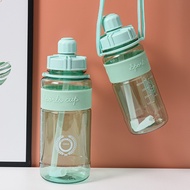 ﹉☫۩Brand 1000ml Bpa Free Sport Drinking Water Bottle With Straw 1l 2l 3l Plastic Water Drinking Bott