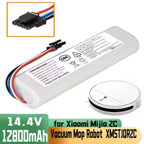14.4V 12800mAh Li-ion Replacement Battery For Xiaomi Mi Robot Vacuum Mop 2C XMSTJQR2C / STYTJ03ZHM /