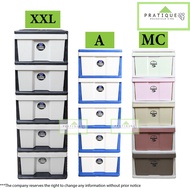 5 Tier Plastic Drawer/ LH Plastic Drawer Storage Cabinet/ Laci / Almari Baju / Similar Dolphin Drawer 292