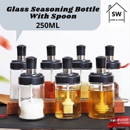 SW Seasoning Bottle Spice Container Storage Glass Jar Oil bekas garam set Botol Rempah Ratus Kitchen