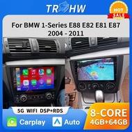 Car Radio For BMW 1-Series E88 E82 E81 E87 2004 - 2011 Multimedia Stereo Video Player 2K QLED GPS NA