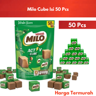 Milo Cube Isi 50 Pcs Cokelat Milo Di Padatkan Bentuk Kotak
