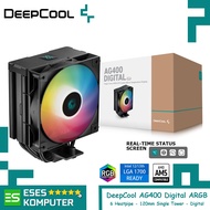 HSF Deepcool AG400 Digital ARGB Black | 120mm Air CPU Cooler Intel/AMD