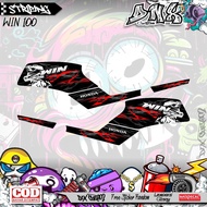 HONDA WIN 100 WIN TRABAS X TRAIL KD40 VARIATION STICKER STRIPING