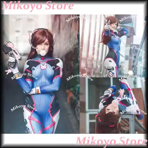 Female Dva Cosplay Costumes Superhero Dva Zentai Suit Halloween Carnival Party Bodysuit Adults Outfi