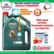 Jamin Genuine Original Minyak Belakang Rear Axle Castrol Transmax Manual 140 Gear Oil - 4L Lorry Lor