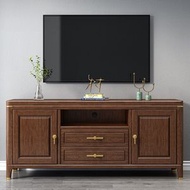 CLASSIC FURNITURE - 實木電視櫃高身款儲物櫃胡桃木新中式房間客廳電視機櫃組合140CM