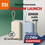 【CCC Certification】Xiaomi PowerBank 10000/20000mAh 67W  Integtated cable Super Fast Charging