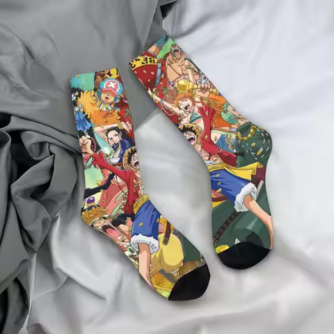 luffys onepieces o-one-piece-e Printed Socks Outfits for Daily Wear Cozy Printed Socks