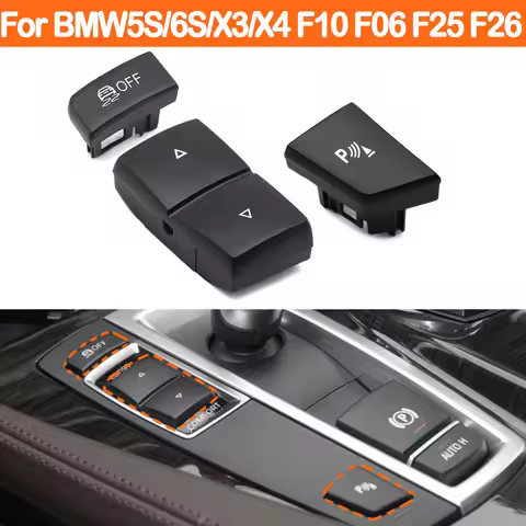 Interior Car Antislip OFF Sport Model Radar Parking Switch Button For BMW 5 6 X3 X4 Series F10 F11 F