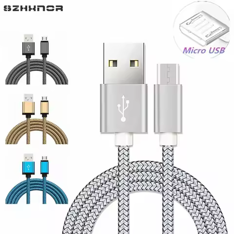 For Samsung Galaxy S2 S3 S4 S6 S7 Edge Note 4 5 J2 J3 J5 J7 2016 2017 Micro USB Charger 1m 2m USB fa
