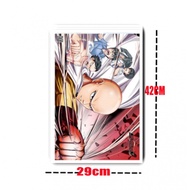 Fi630 8pcs Poster Set Em Picture Anime One Punch Man For Din Decoration