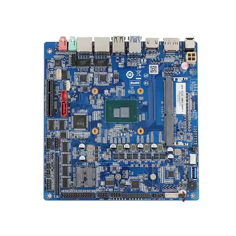 12th Gen N100 Mini Pc Motherboard Barebone 4cores 6com Single Channel so Dimm Ddr4 Nas N100 Mini Itx