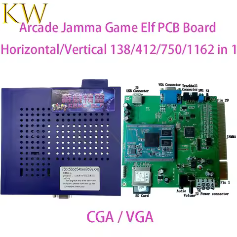 New game elf Arcade Jamma Game Board 138/412/750/1162 in 1 Horizontal/Vertical Classical Multi games