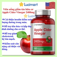 Horbaach Apple Cider Vinegar organic Apple Cider Vinegar 2400mg, jar of 150 capsules [Us Product]