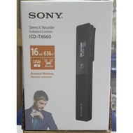 Sony digital voice recorder ICD TX660 TX Series voice recorder, 16 GB memory, High Quality Recording, Light weight and u