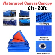 PE Tarpaulin High Quality Waterproof Canvas Kanvas Canopy Kanvas Khemah Kolam Tutup Kereta Lori Atap