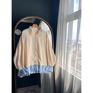 KEMEJA Hello Bestie - Loni Ruffle Shirt - Shirt Long Sleeve RuffleWanita
