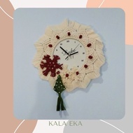 Macrame CLOCK UNIQUE WALL CLOCK CHRISTMAS GIFT CHRISTMAS HAMPERS UNIQUE GIFT AESTHETIC WALL CLOCK