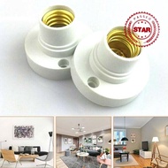 E14 Bulb Receptacle Ceiling Receptacle Light Bulb Socket Adapter Plug Bulb Holder Round Plastic E3q2