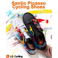 Santic Picasso Road Bike Lock Shoes  Bicycle Shoes Bike Shoes Cycling Shoes Kasut Road Bike Cleat Sh