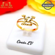 Cincin Bajet Cincin LV (Emas916 💯 Tulen)